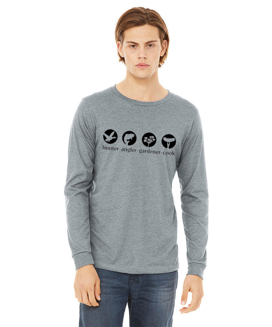 HAGC Gray Long-Sleeved Unisex T-shirt