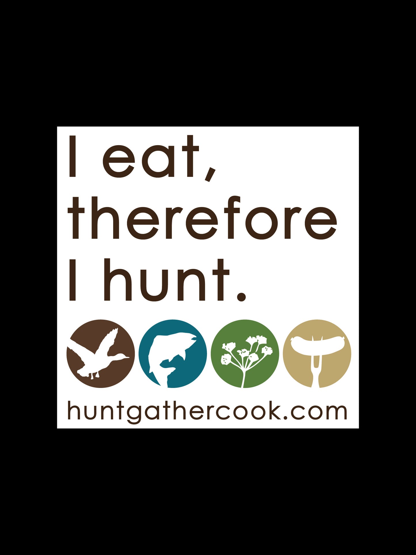 4x4" Sticker - Hunt